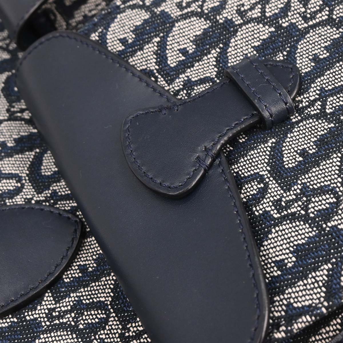 Christian Dior Navy Trotter Tote Bag
