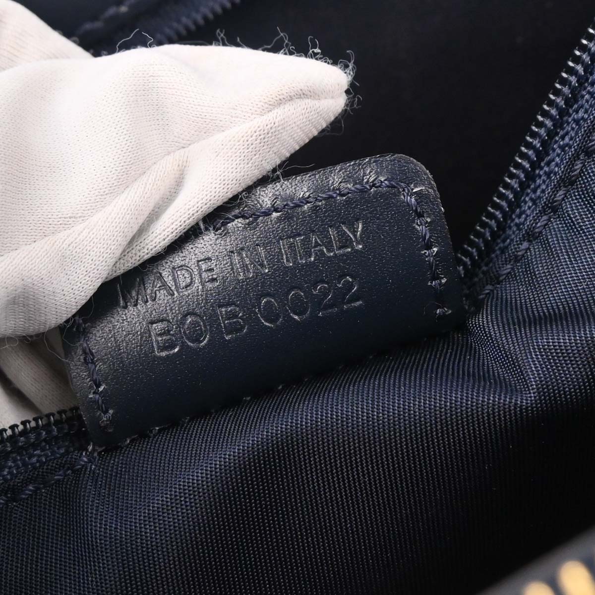 Christian Dior Navy Trotter Tote Bag