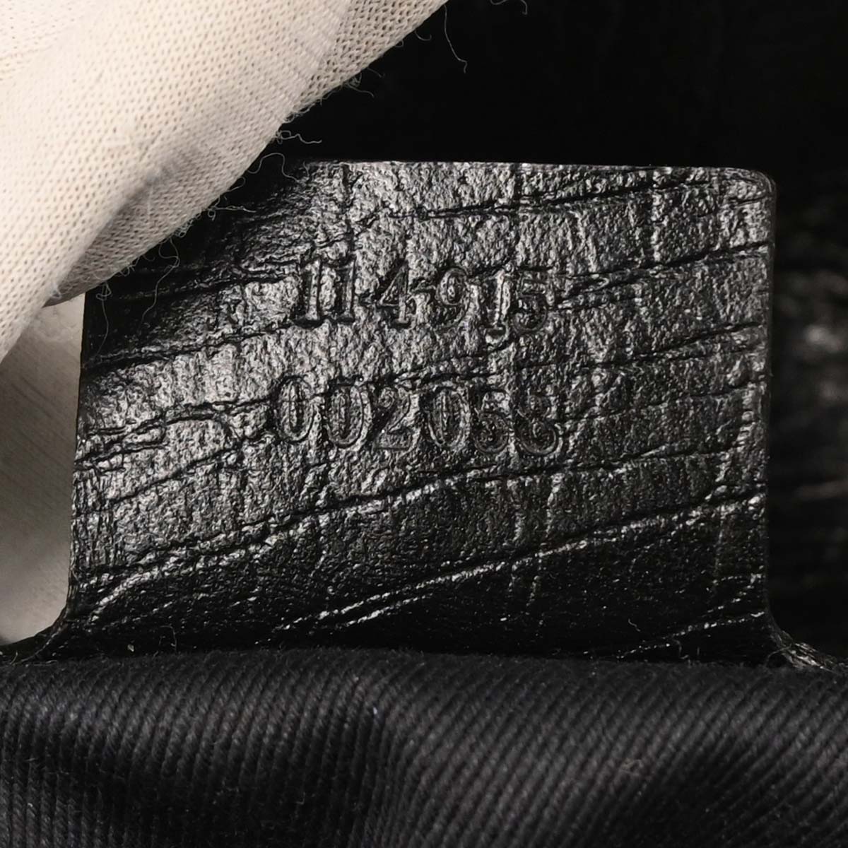 Gucci Black Horsebit GG Handbag