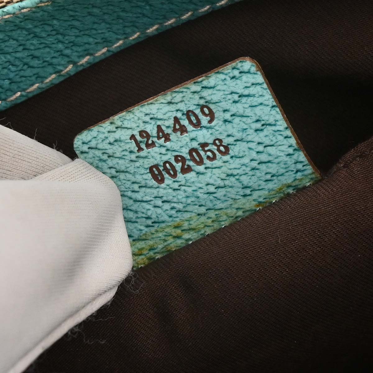 Gucci Beige Blue GG Jackie Handbag