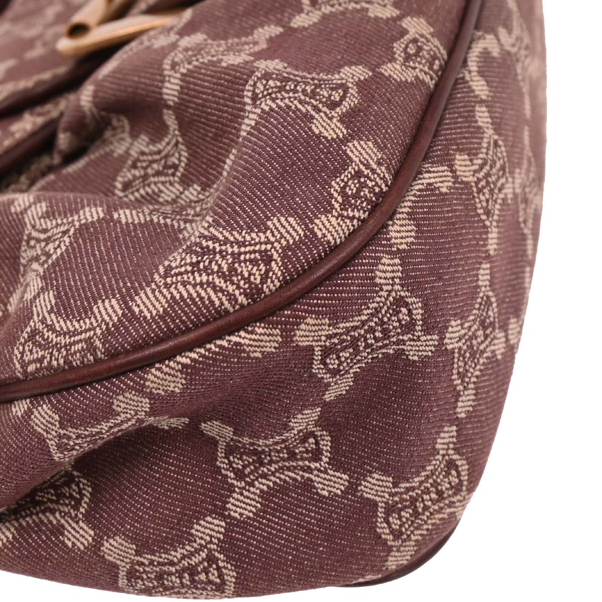 Celine Bordeaux Paris Macadam Shoulder Bag
