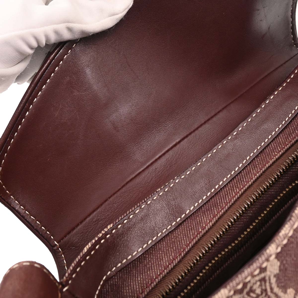 Celine Bordeaux Paris Macadam Shoulder Bag