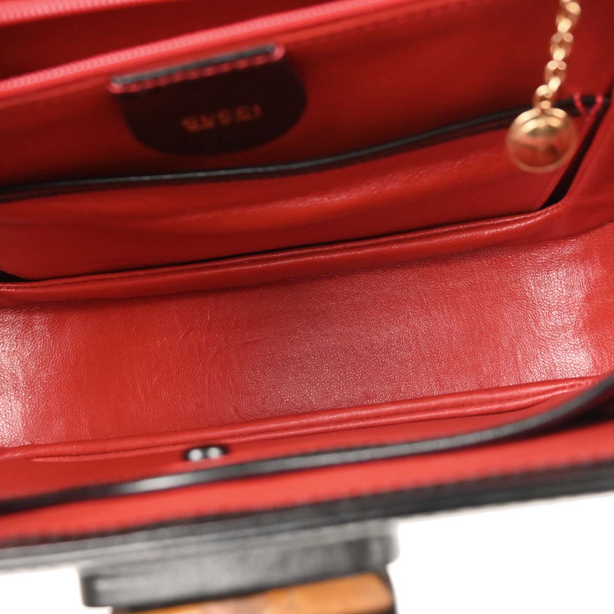 Gucci Black Bamboo 2way Shoulder Handbag