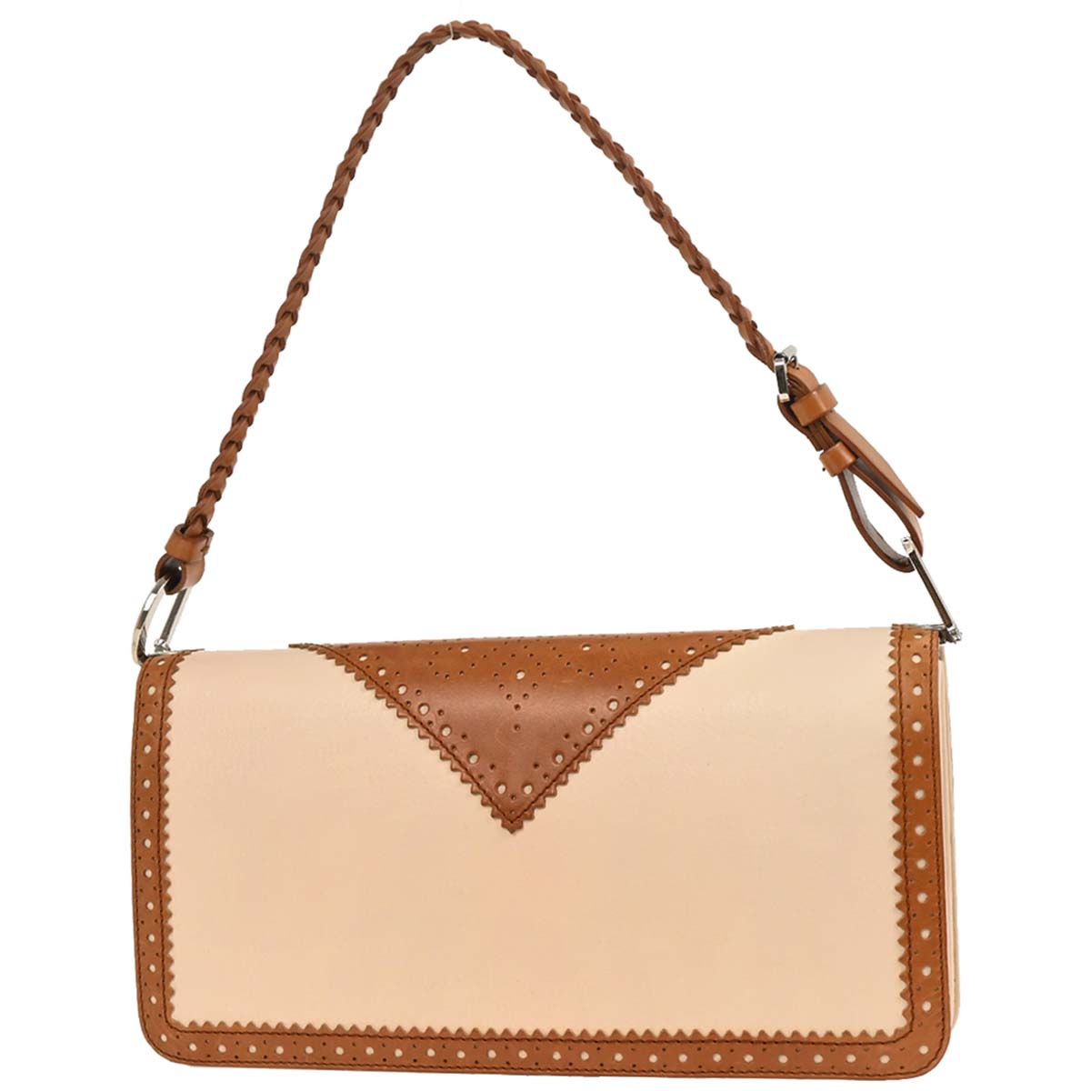Christian Dior Brown Beige D Trick Shoulder Bag