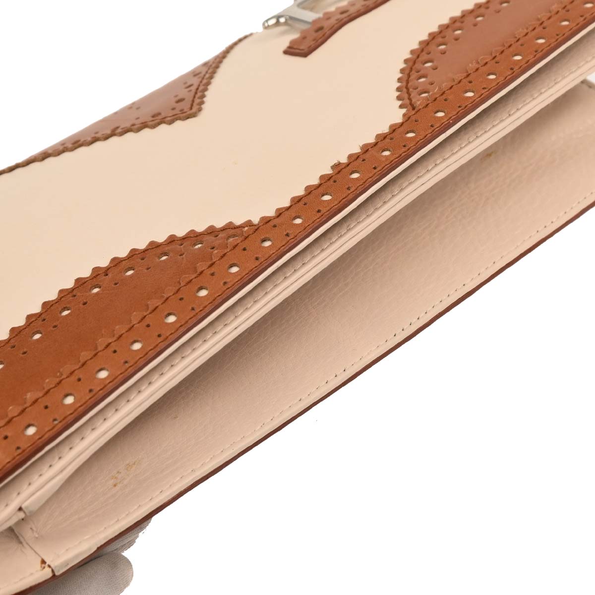 Christian Dior Brown Beige D Trick Shoulder Bag