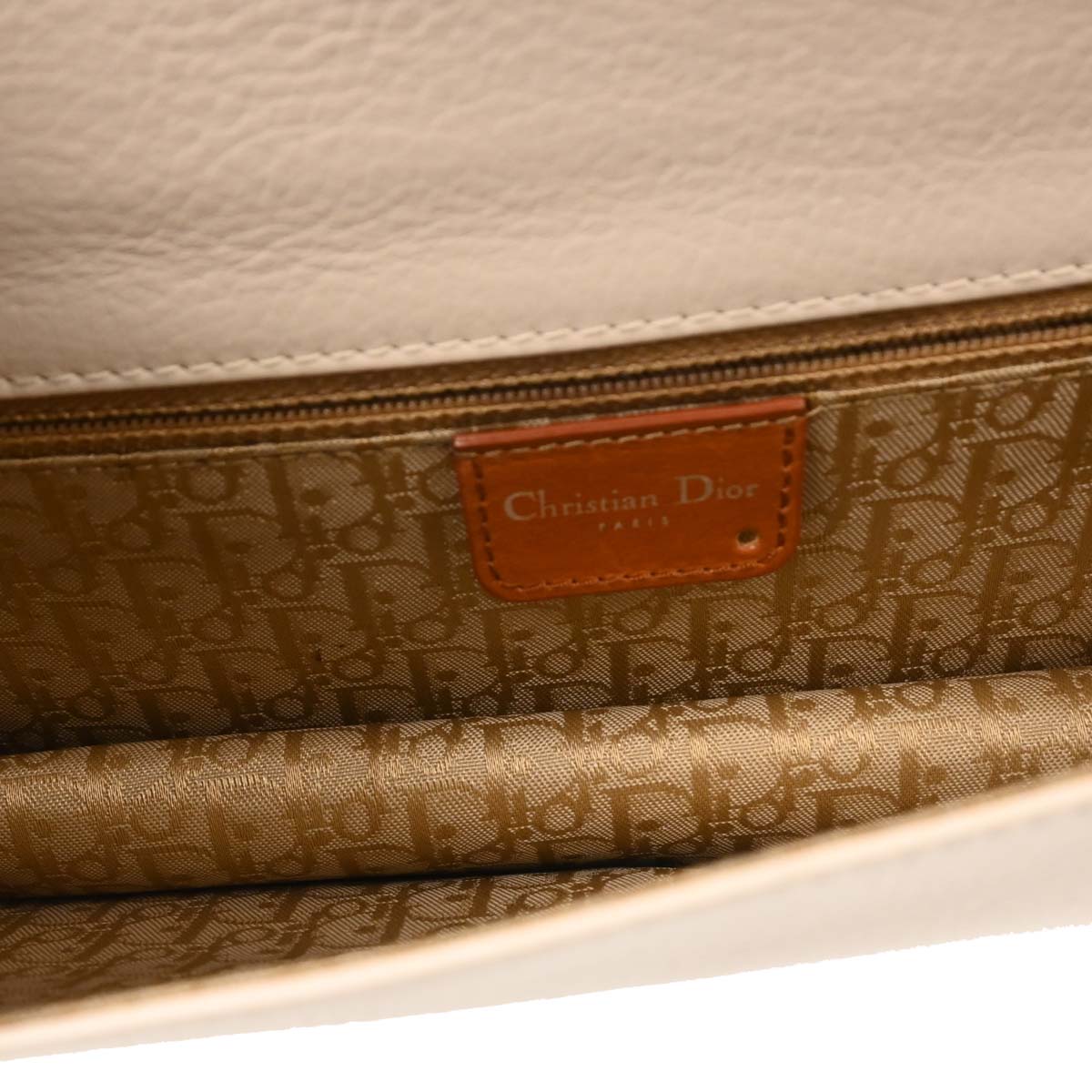 Christian Dior Brown Beige D Trick Shoulder Bag