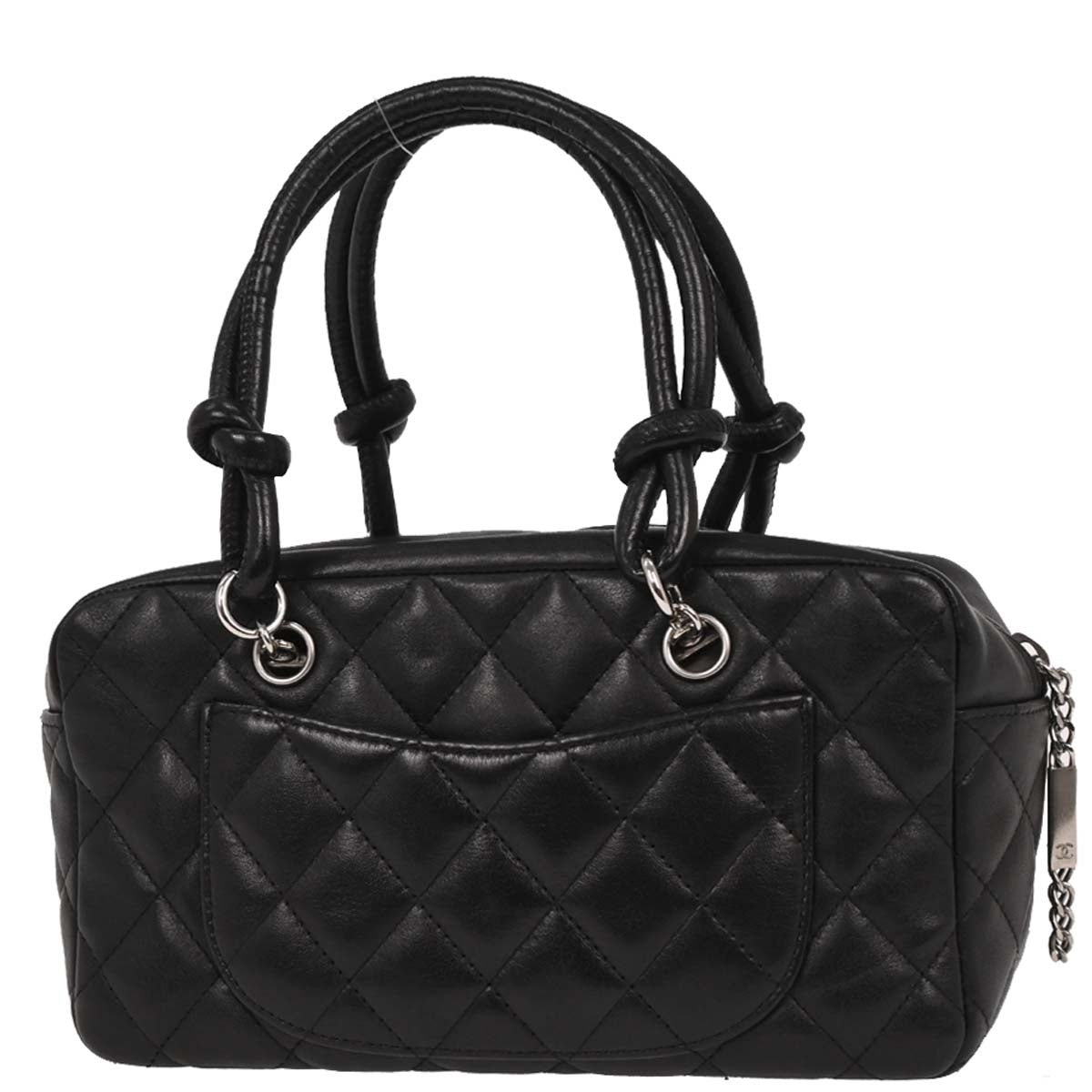 Chanel 2008-2009 Black Calfskin Cambon Ligne Bowling Bag