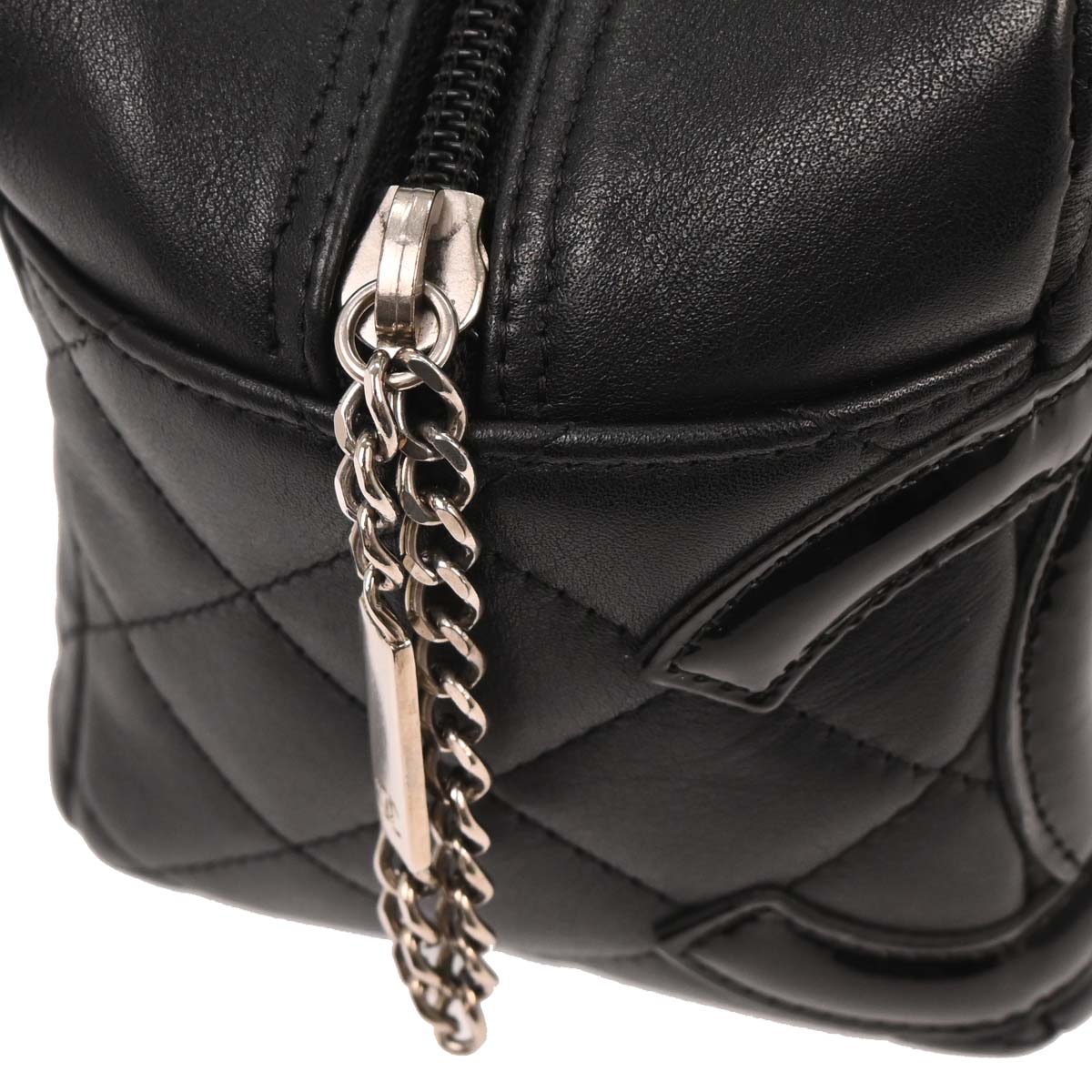 Chanel 2008-2009 Black Calfskin Cambon Ligne Bowling Bag