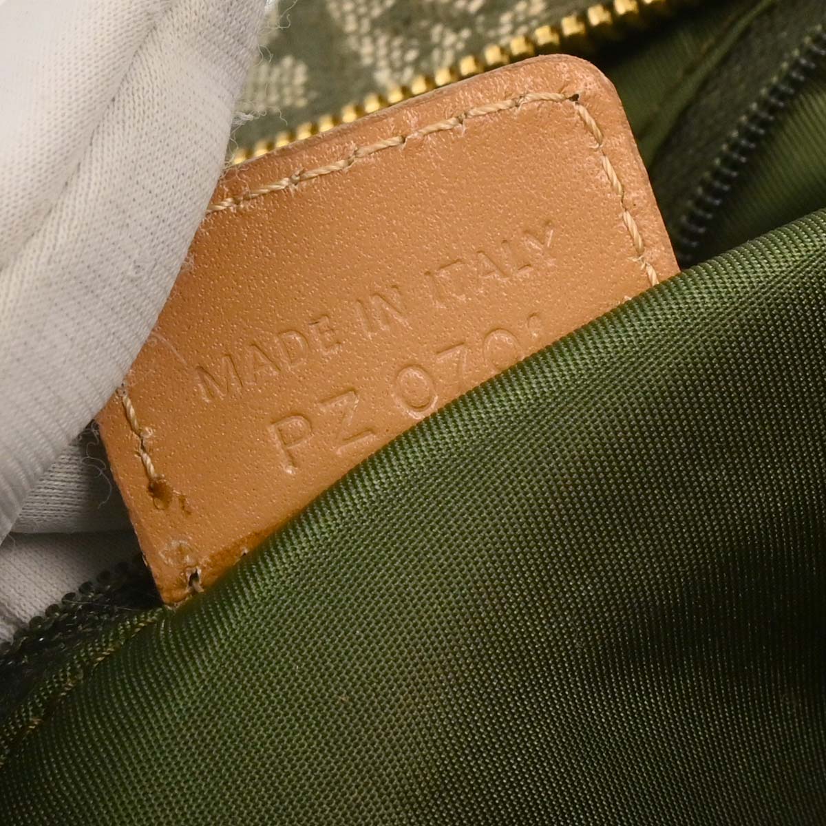 Christian Dior Green Double Saddle Trotter Handbag