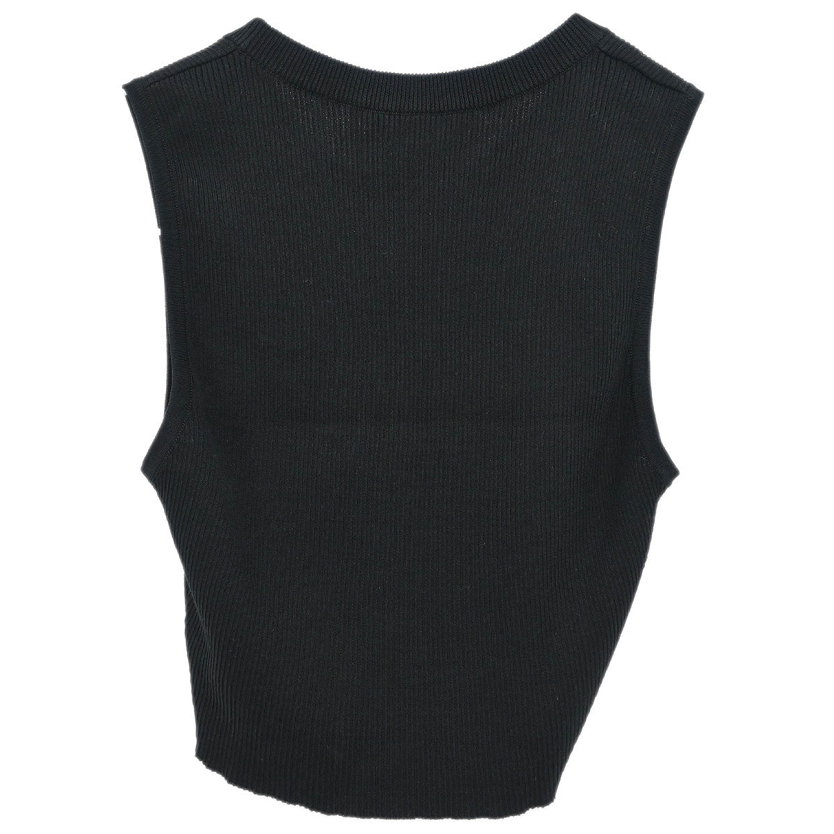 Chanel 1995 Sleeveless Tank Top Cropped Black #40