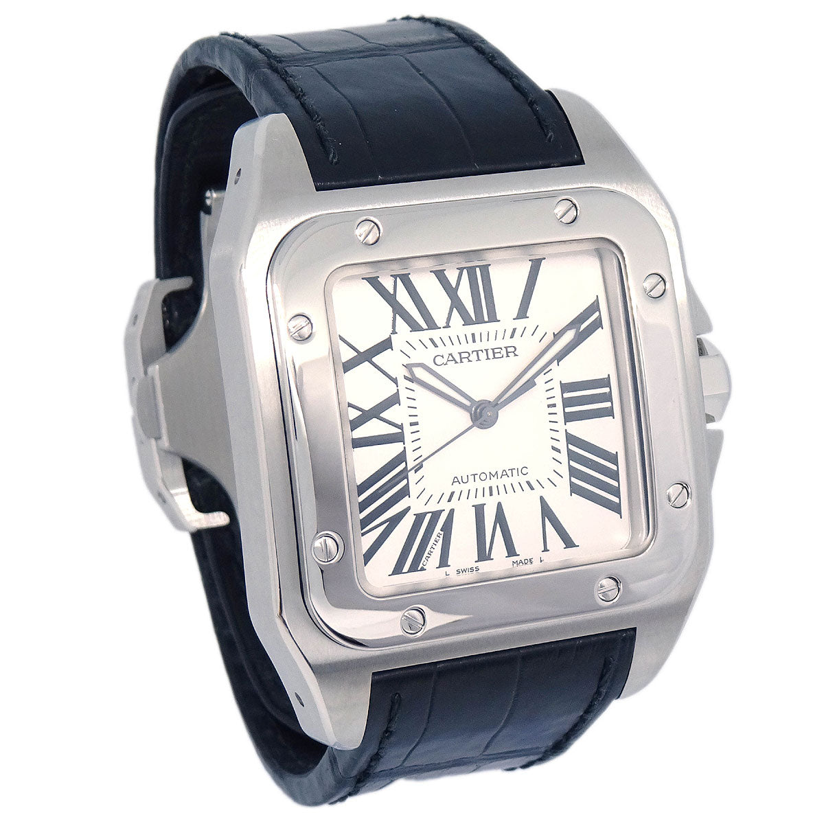 Cartier * Santos 100 Ref.W20132X8 Quartz Watch SS