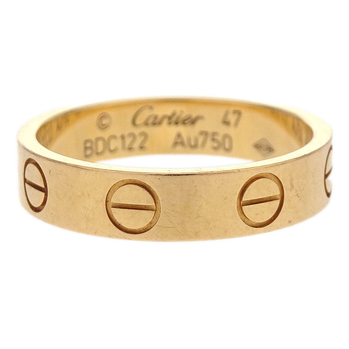 Cartier Mini Love Ring Au750 #47 BDC122