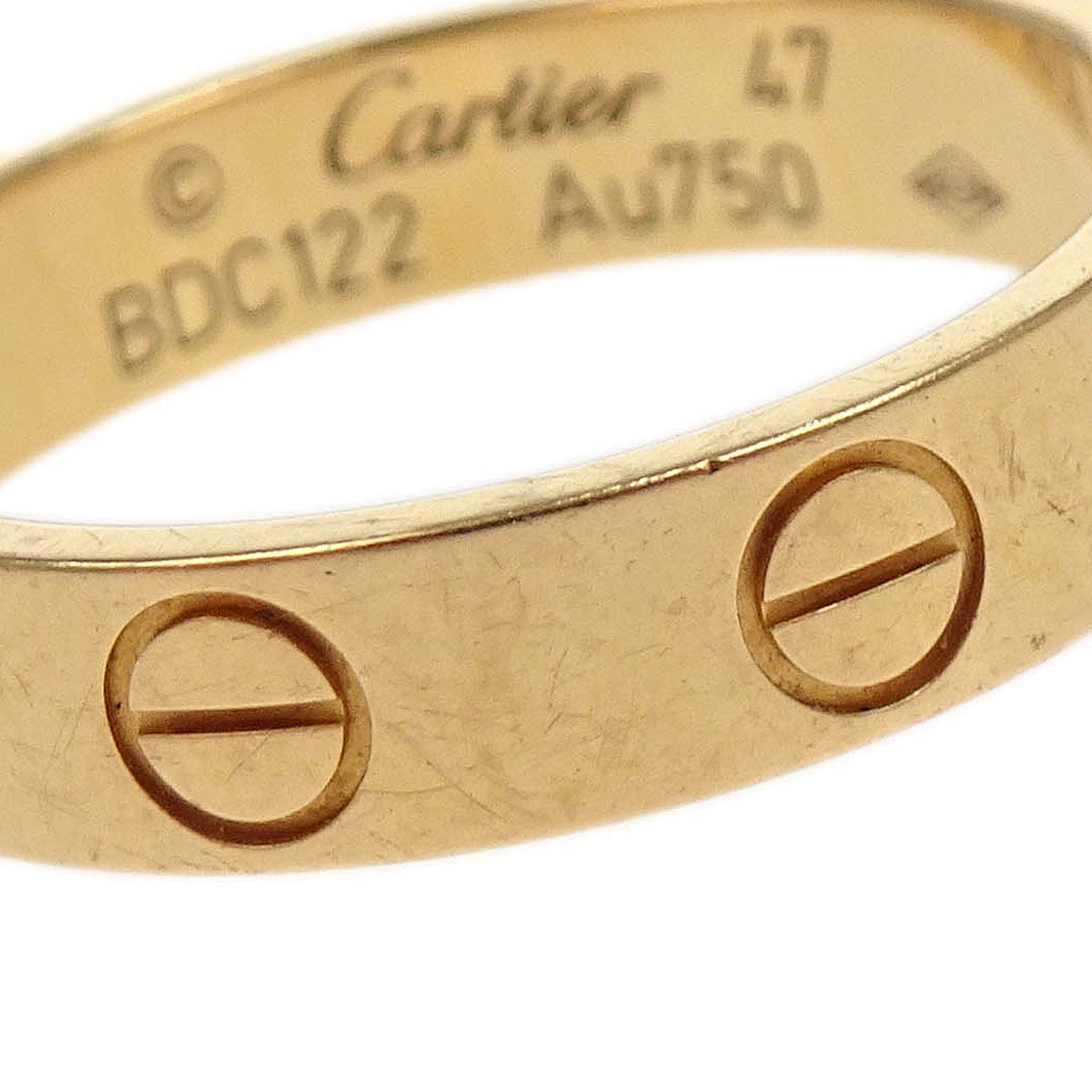 Cartier Mini Love Ring Au750 #47 BDC122