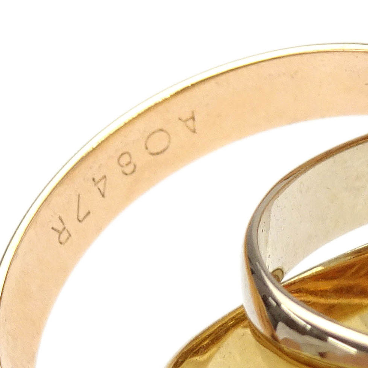Cartier Trinity Ring Au750 AO847R #47 #50