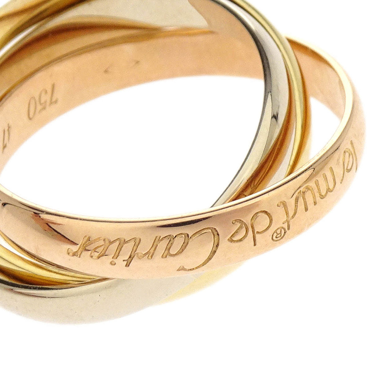 Cartier Trinity Ring Au750 AO847R #47 #50
