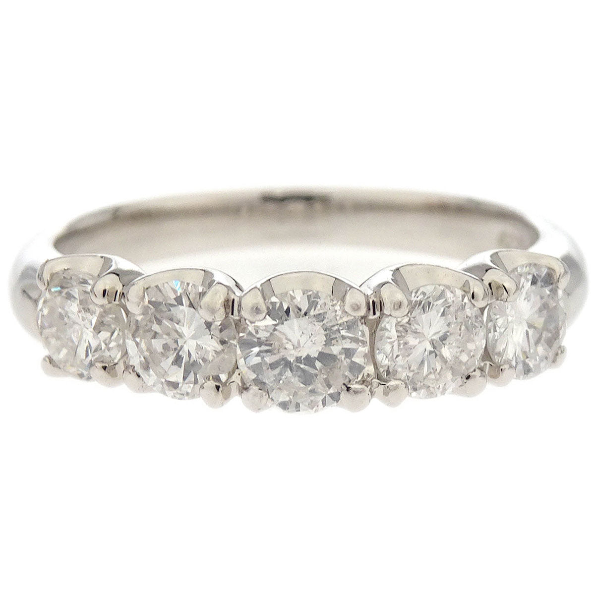 Ring Pt900 Diamond Silver #52
