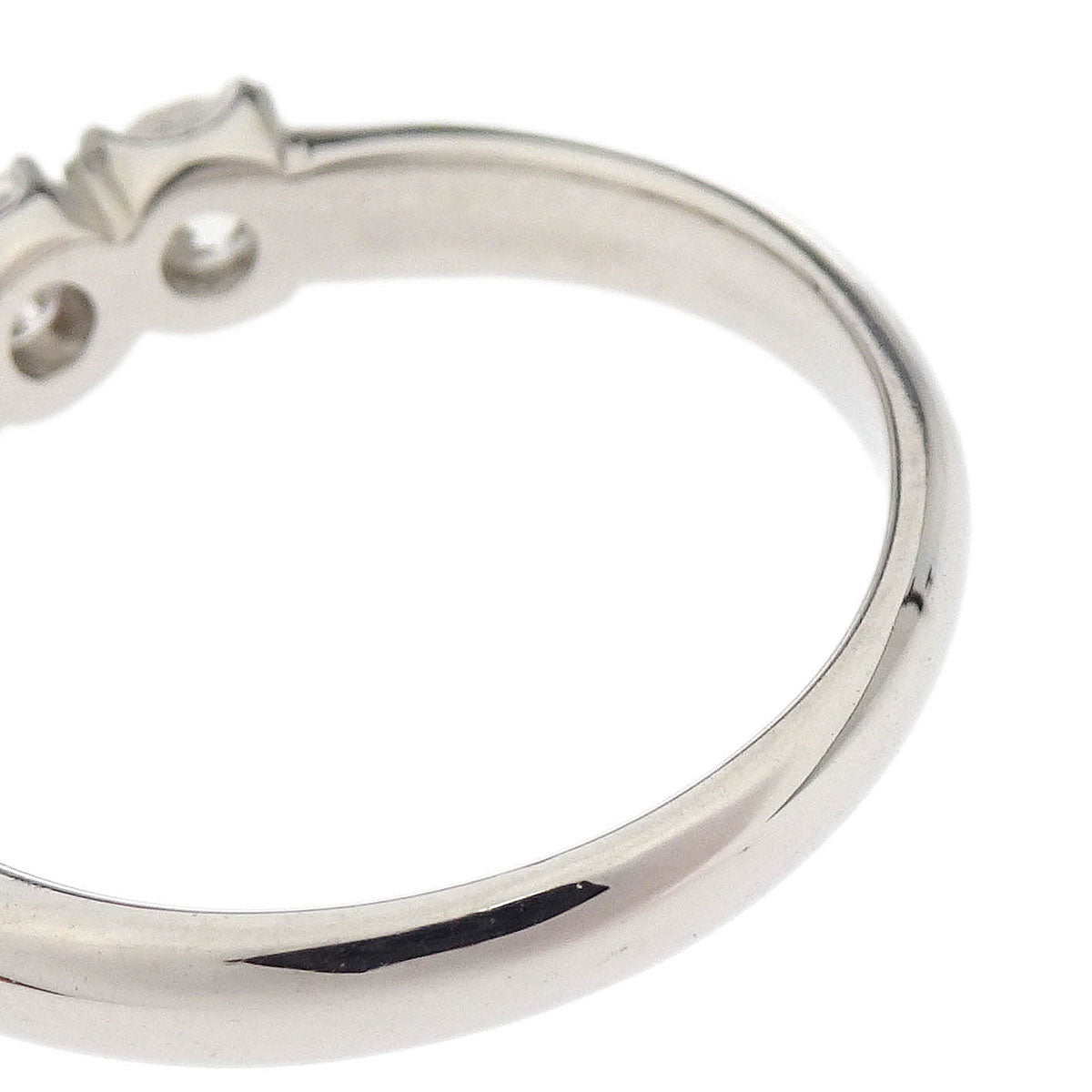Ring Pt900 Diamond Silver #52