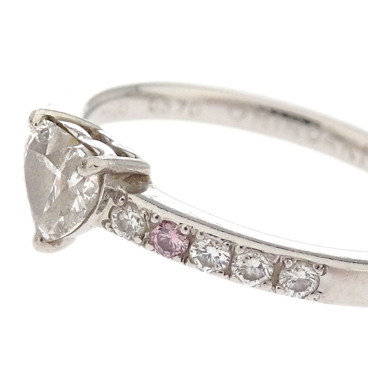 Ring Pt900 Diamond Silver #50