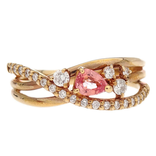 Ring 18K Sapphire Diamond Gold #49