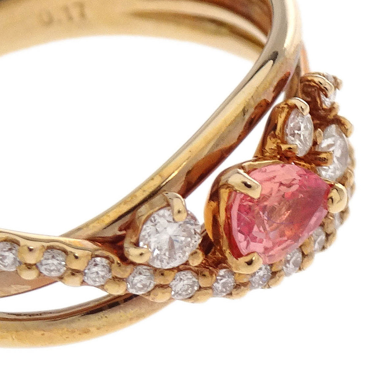Ring 18K Sapphire Diamond Gold #49