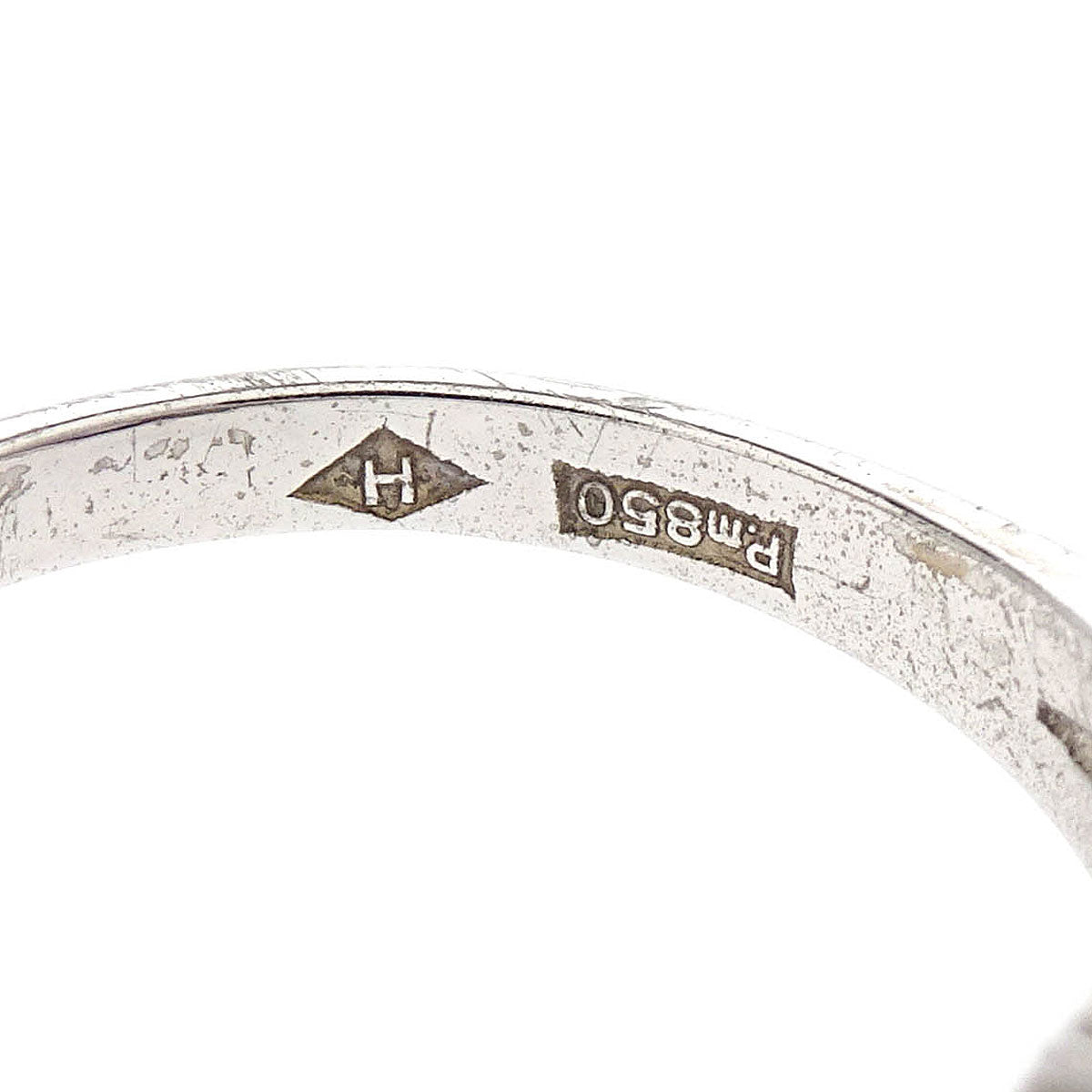 Ring Pm850 Synthesis Sapphire Diamond Silver #52