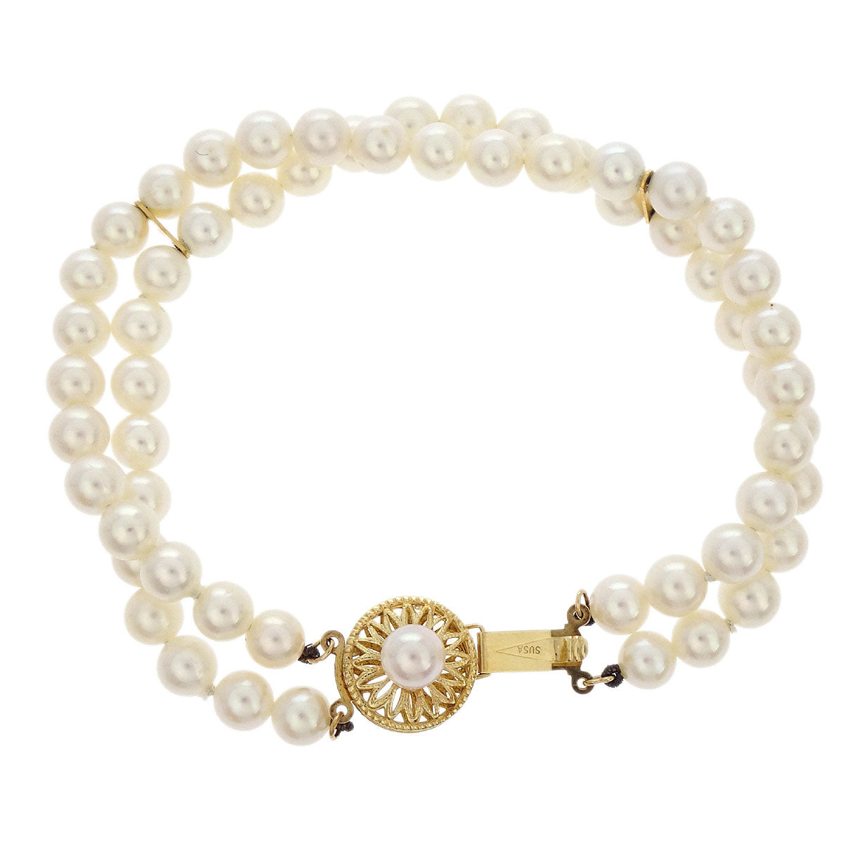 Bracelet 14K Genuine Pearl Gold