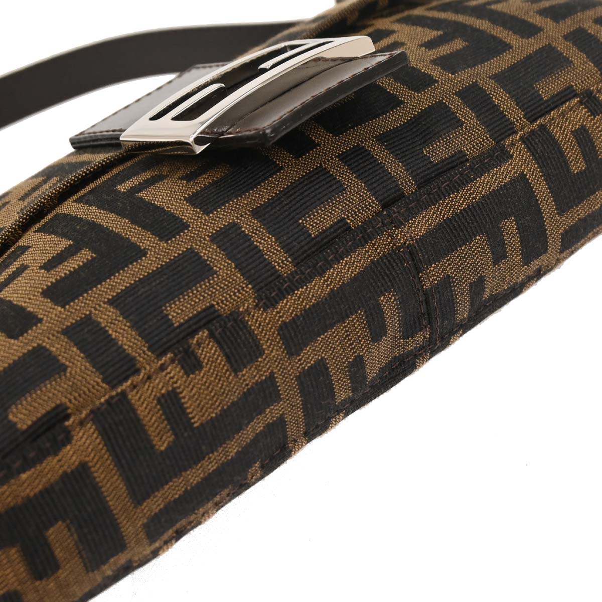 Fendi Brown Zucca Baguette Handbag