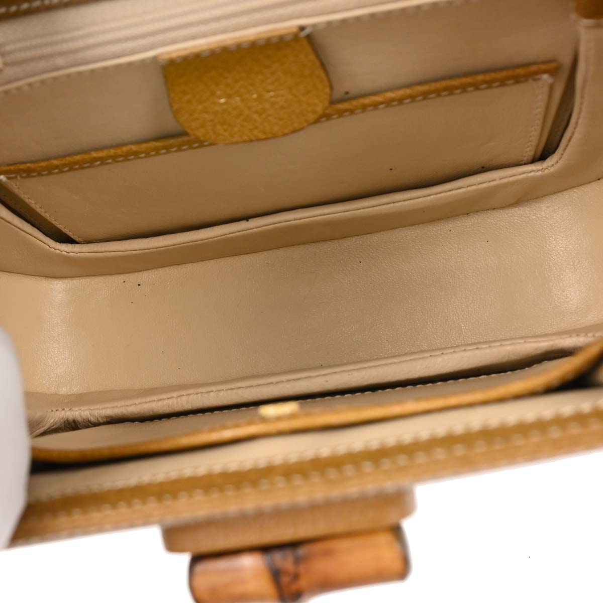 Gucci Brown Pigskin Bamboo 2way Shoulder Handbag