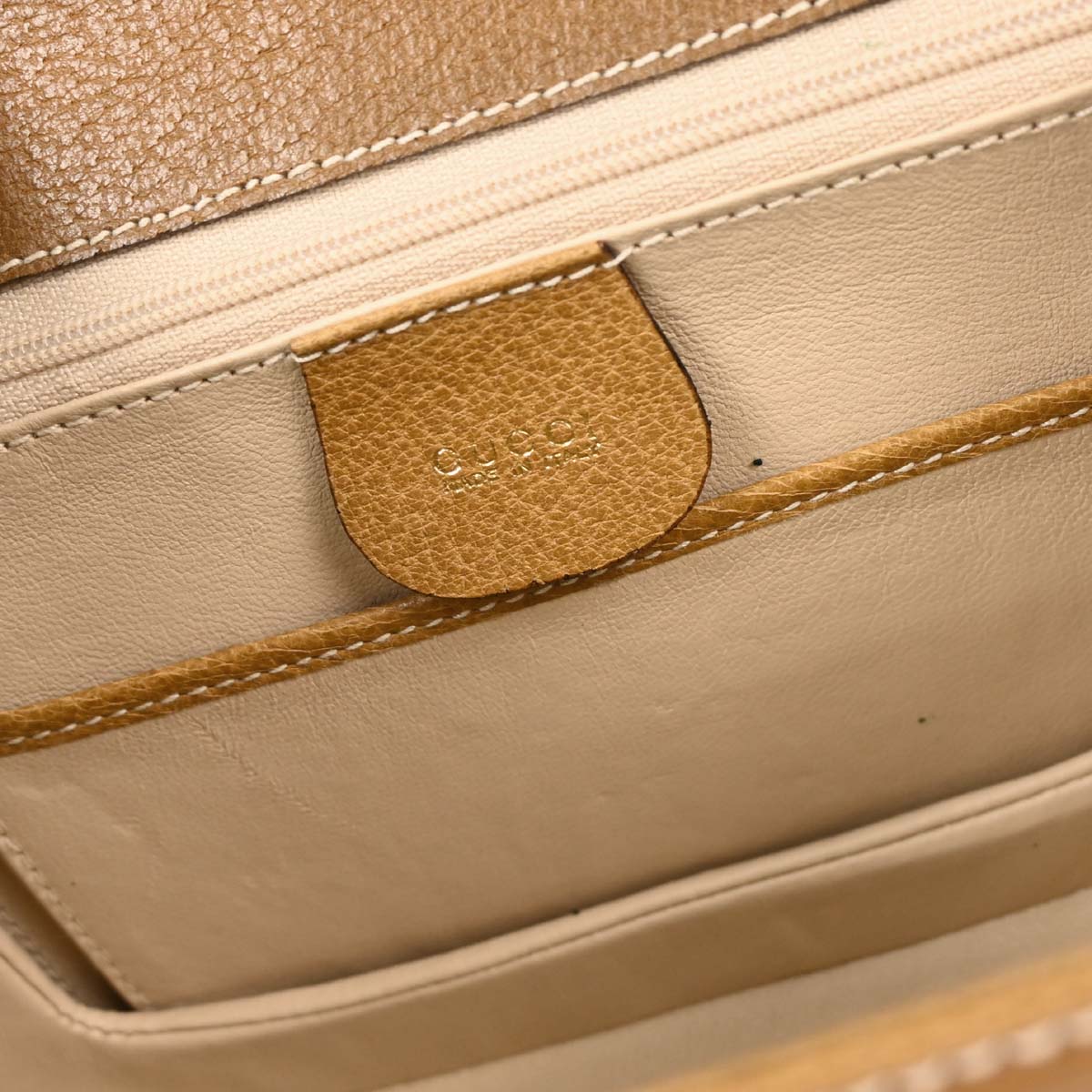 Gucci Brown Pigskin Bamboo 2way Shoulder Handbag