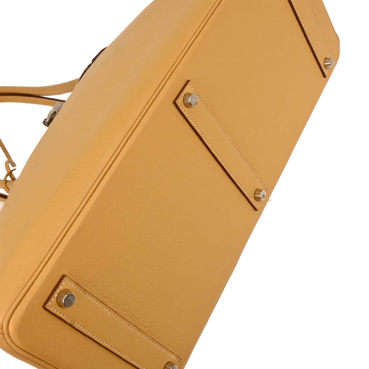 Hermes Natural Sable Taurillon Clemence Birkin 45 Handbag