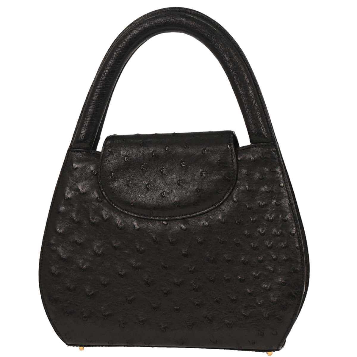 Cartier * Black Ostrich Panthere Handbag