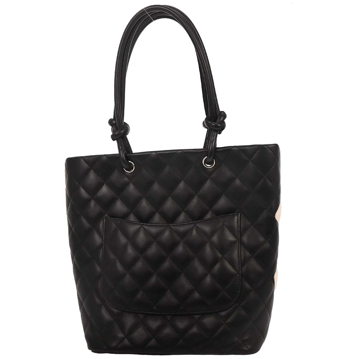 Chanel Black Calfskin Cambon Ligne Tote Handbag