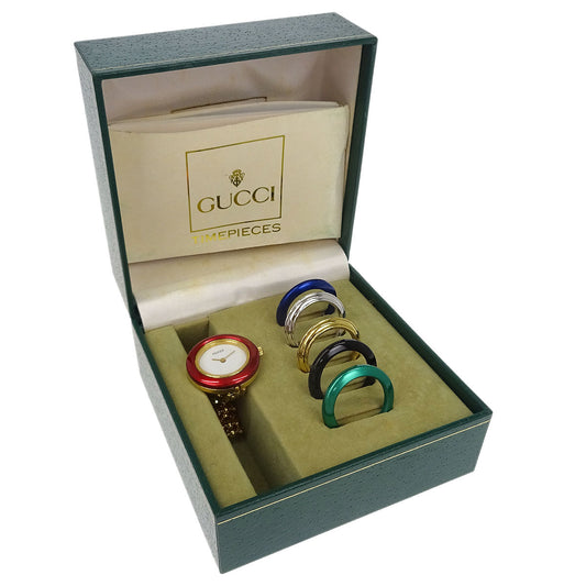 Gucci 11/12.2 Change Bezel Chameleon Quartz Watch SS