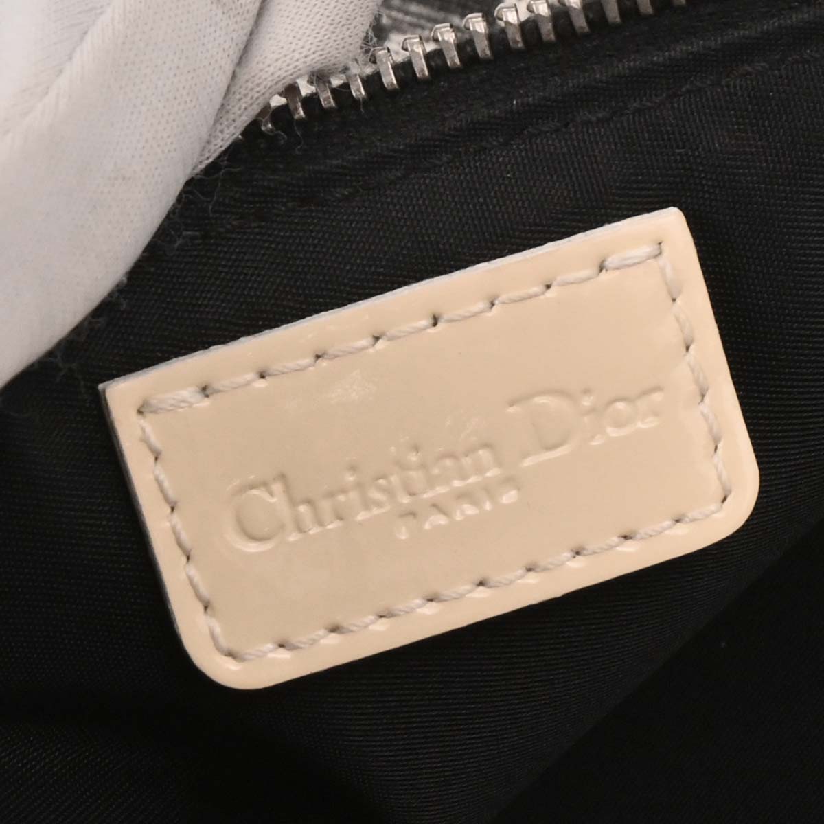 Christian Dior Black PVC Trotter Saddle Handbag