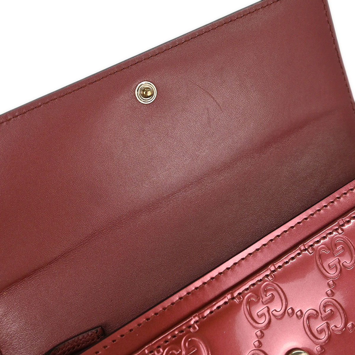 Gucci Pink Lovely Heart Guccissima Long Wallet