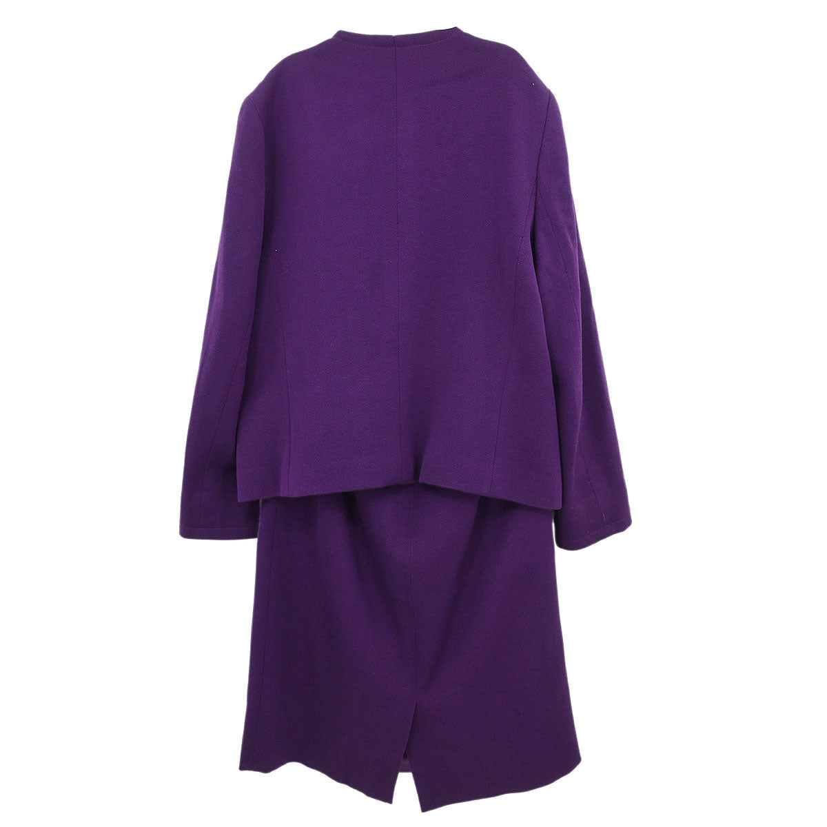Celine #38 Setup Suit Jacket Skirt Purple