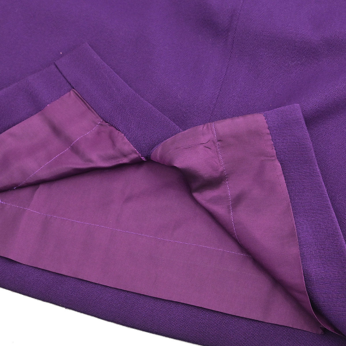 Celine #38 Setup Suit Jacket Skirt Purple