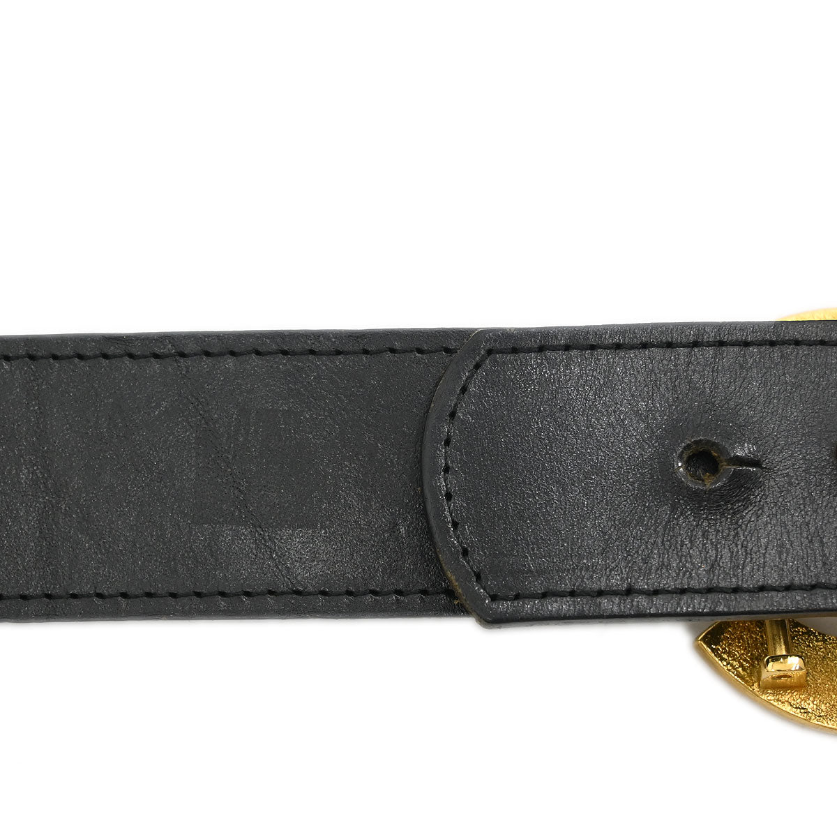 Chanel Belt Black Gold 75/30 96A Small Good