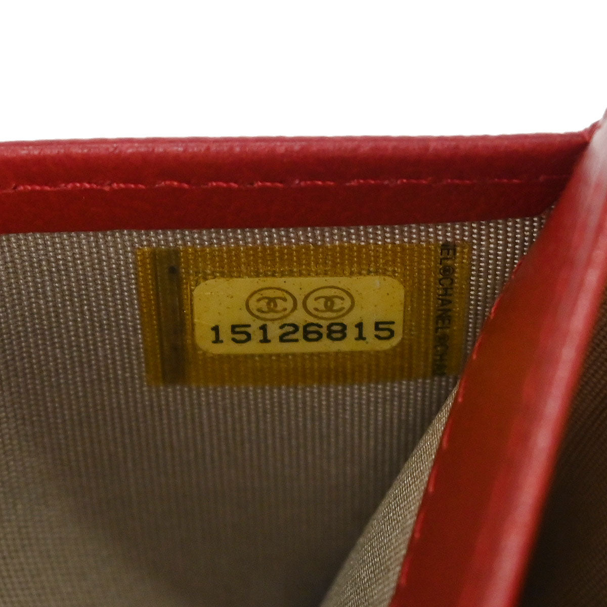 Chanel 2011 Red Calfskin Camellia Coin Purse Wallet