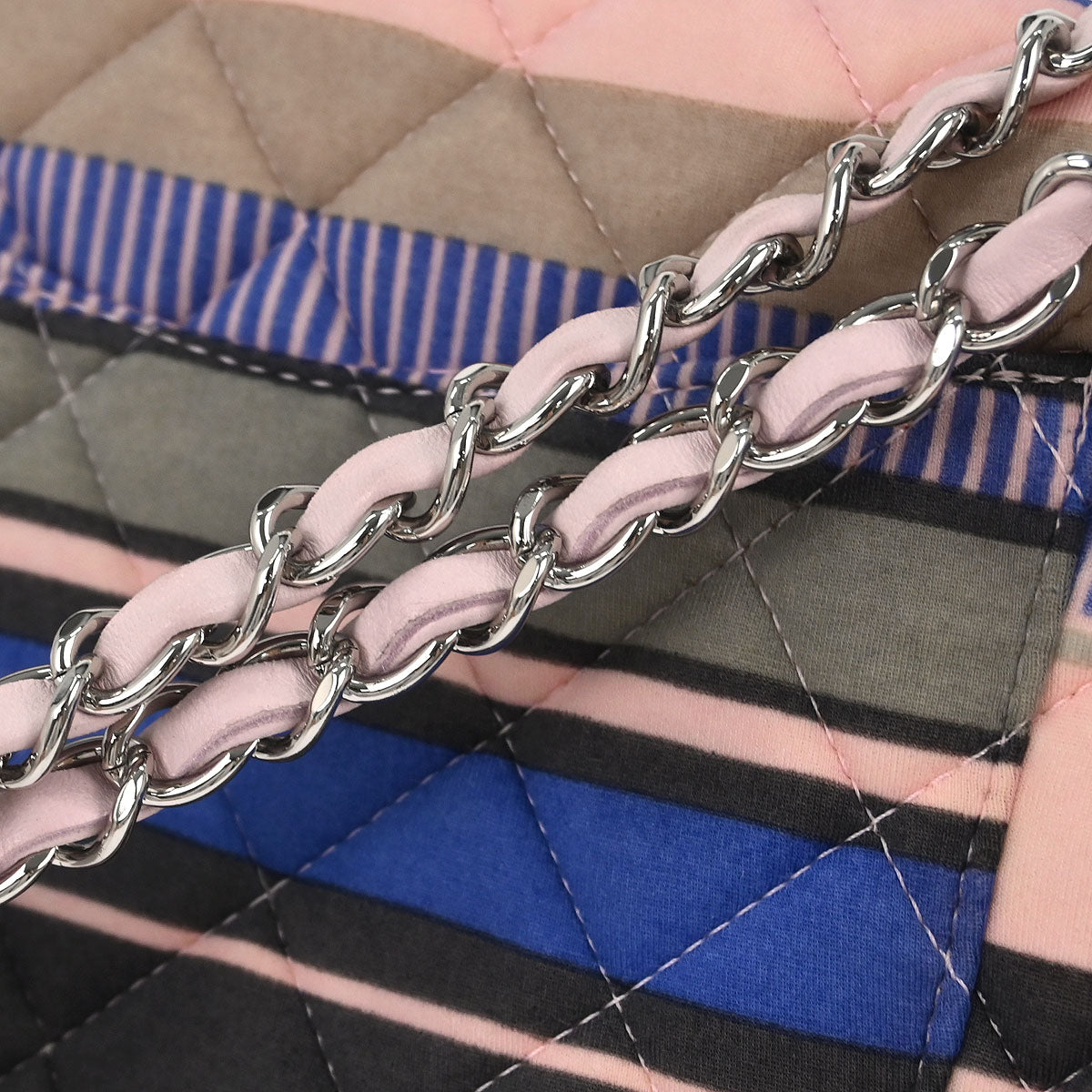 Chanel 2008-2009 Pink Cotton Heart Flap Shoulder Bag