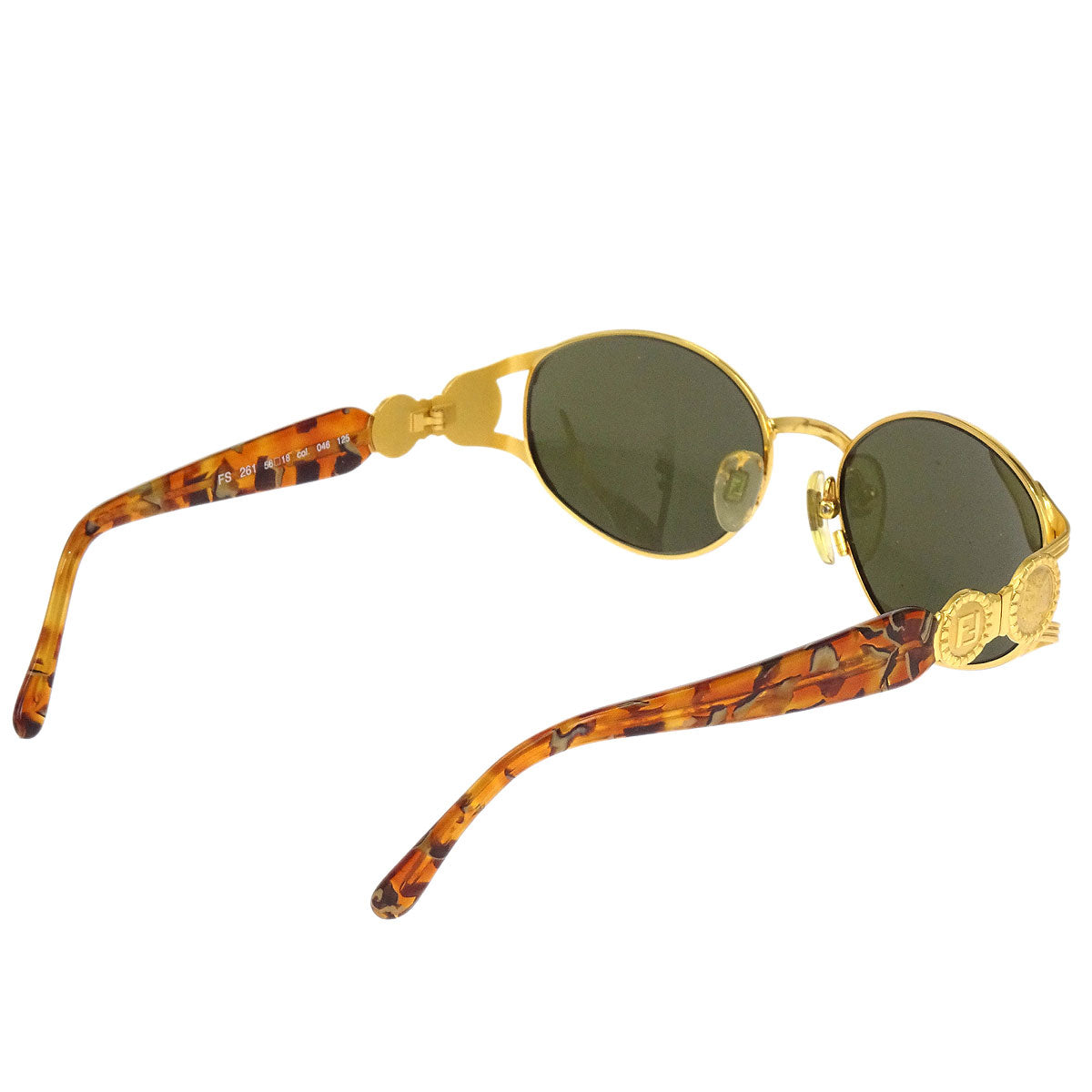 Fendi Sunglasses Eyewear Black Brown Small Good