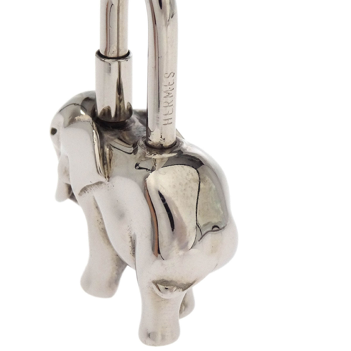 Hermes 1988 Elephant Cadena Silver Small Good