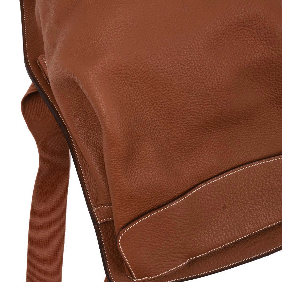 Hermes Gold Taurillon Clemence Sherpa Backpack