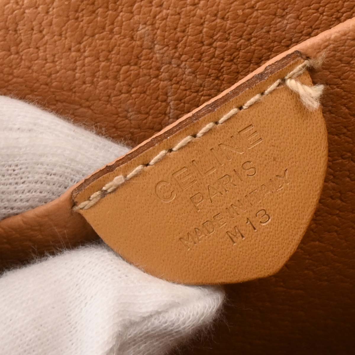 Celine Brown Macadam Shoulder Bag