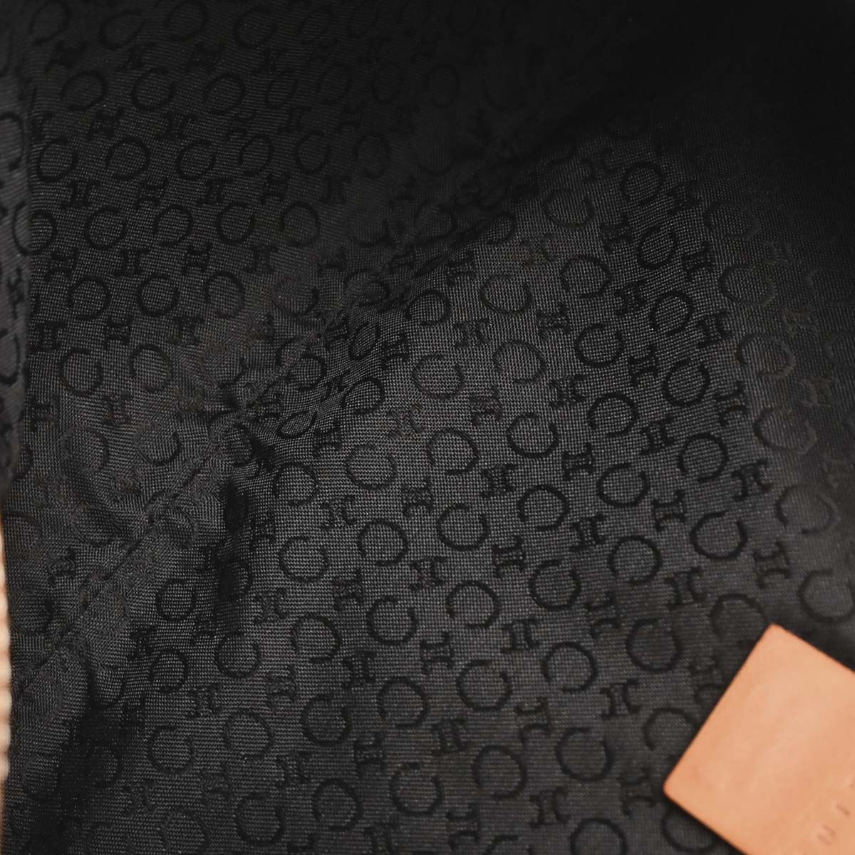 Celine Black Suede Macadam C Handbag