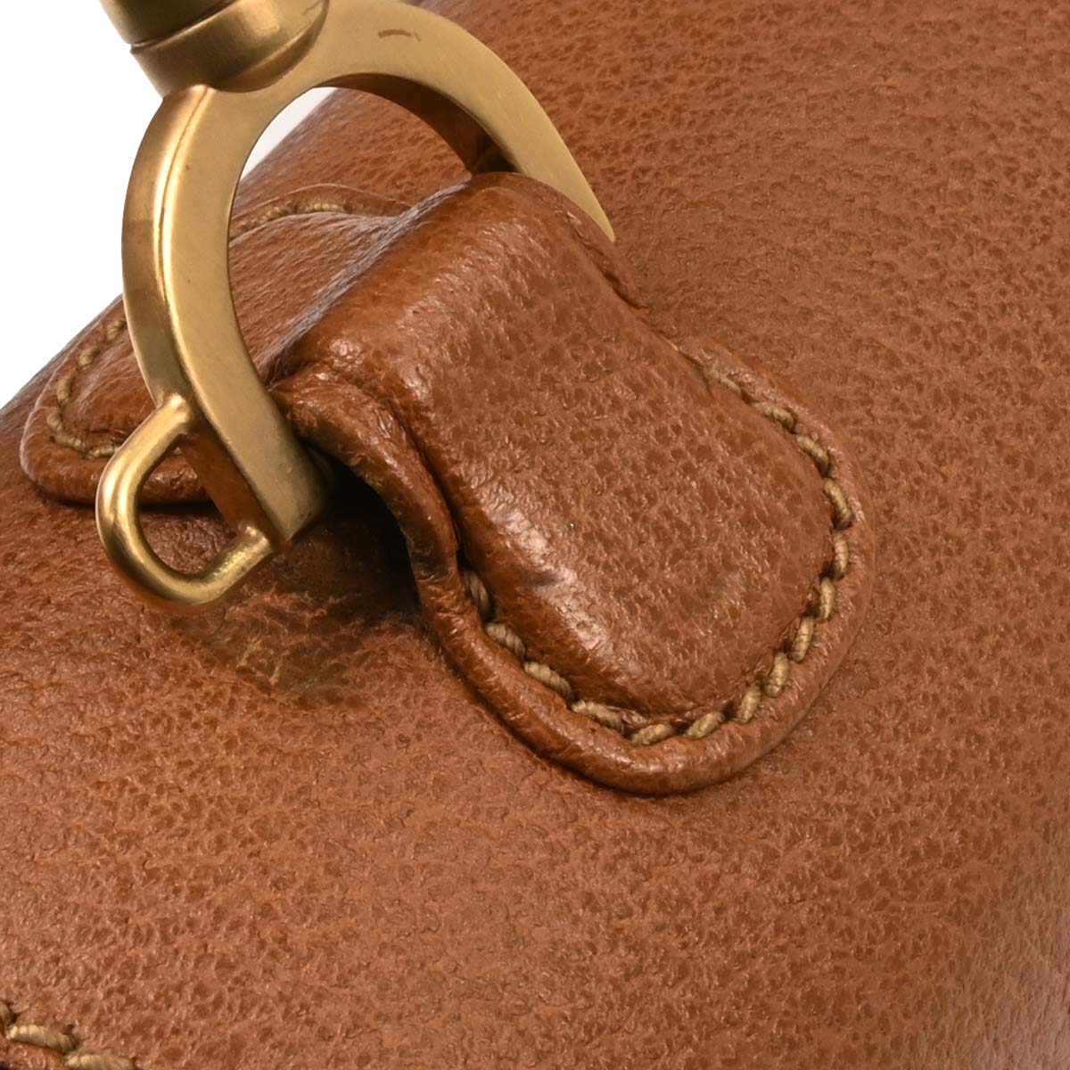 Gucci Brown Pigskin Bamboo 2way Shoulder Handbag