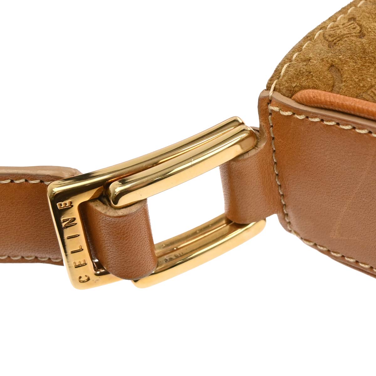 Celine Brown Suede C Macadam Handbag