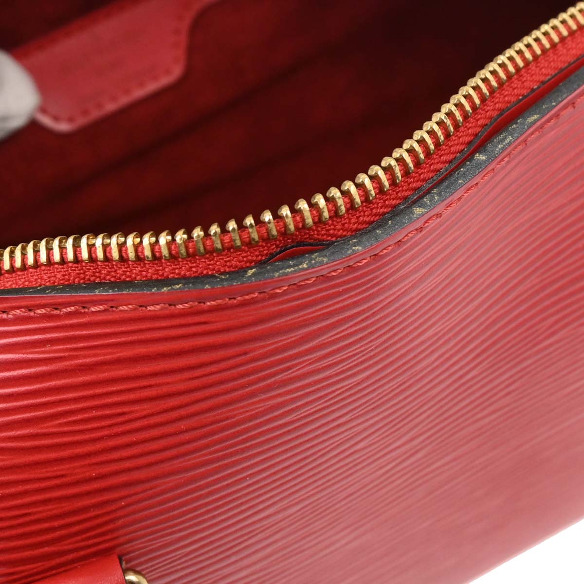 Louis Vuitton Red Epi Soufflot Handbag M52227