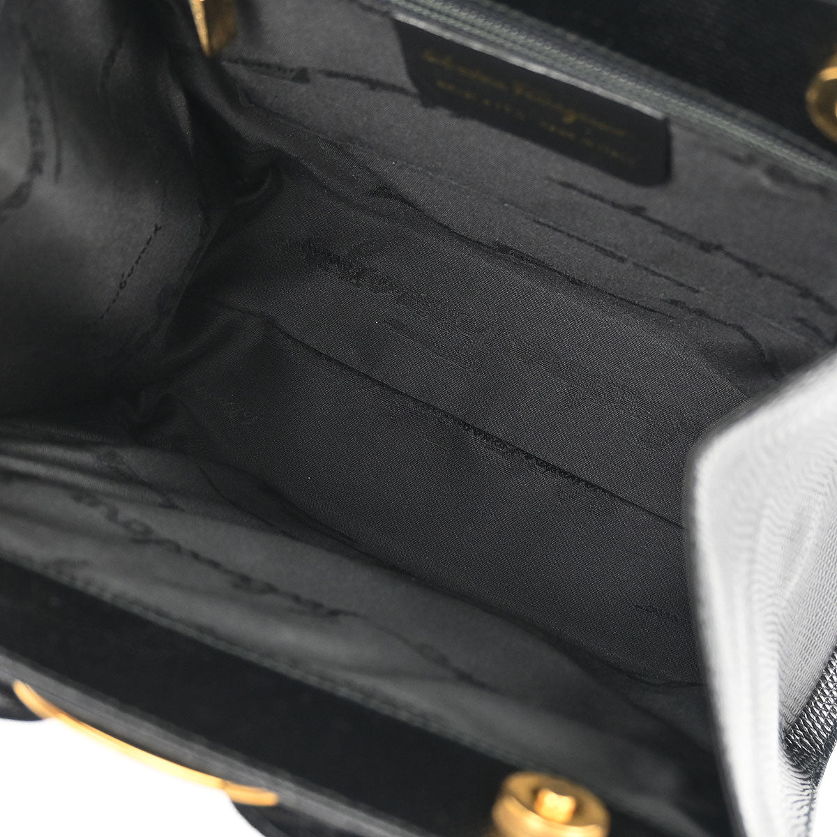 Salvatore Ferragamo Black Vara Bow Handbag
