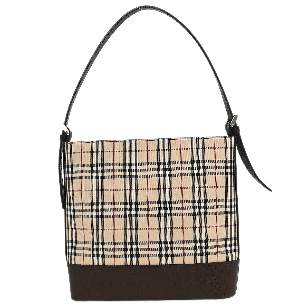 Burberry Beige Burberry Check Tote Handbag